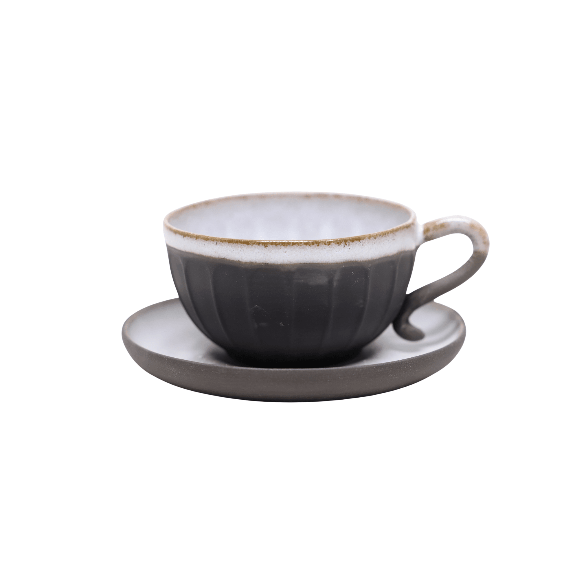 " NOIR PEARL " Stoneware Fincan