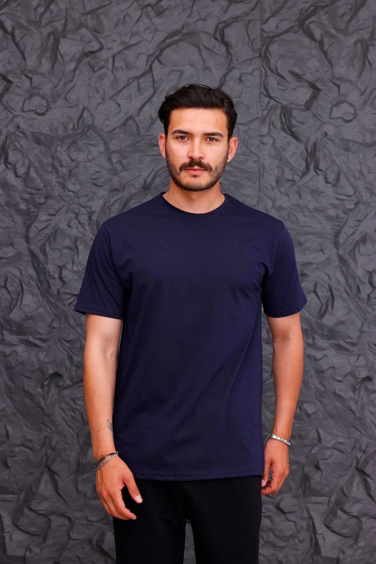 Basic T-shirt - Lacivert