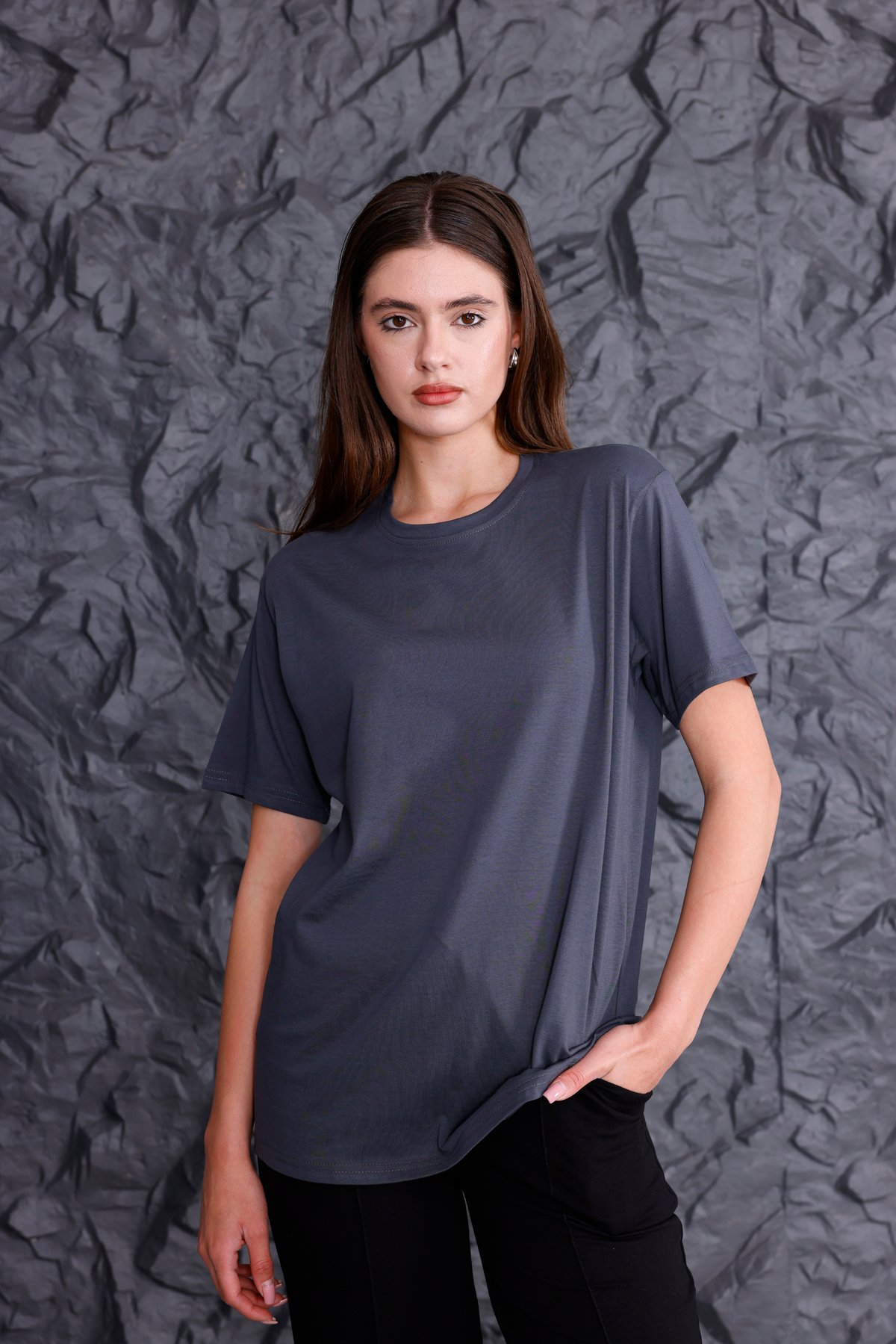 Basic T-shirt - Antrasit