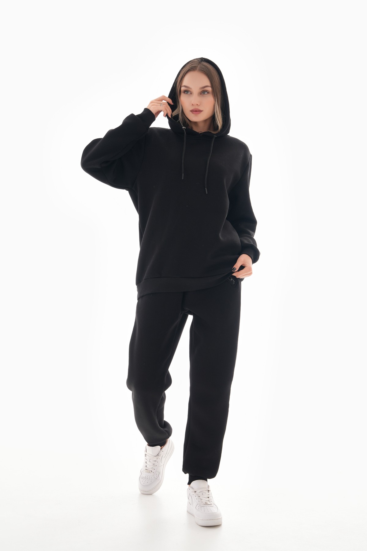 Kapüşonlu Oversize Sweatshirt