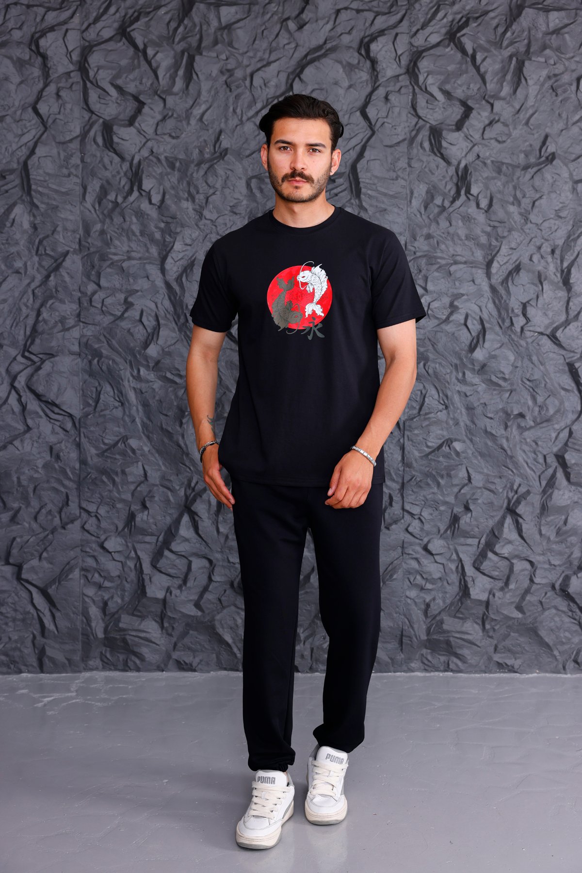 'Ethernity' Basic T-shirt Eşofman Takımı