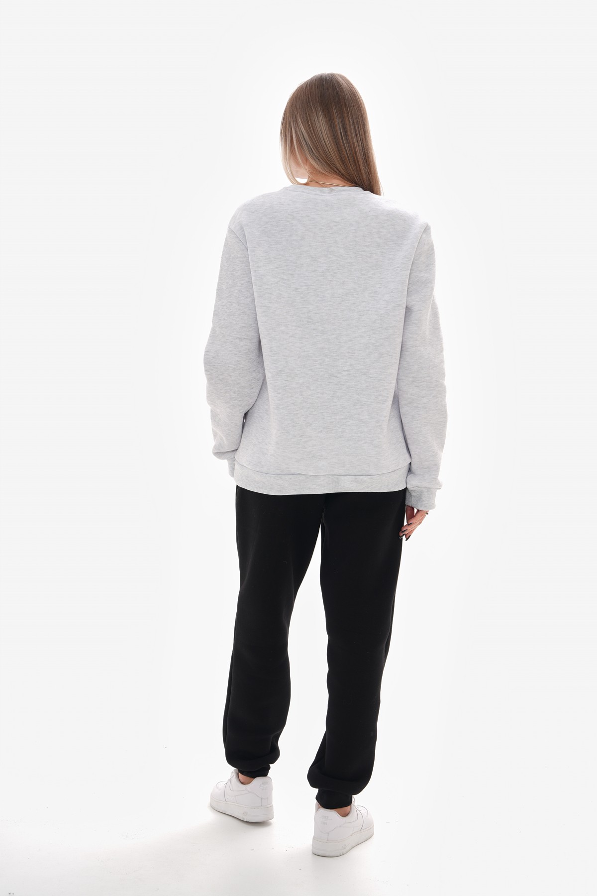 Sıfır Yaka Oversize Sweatshirt