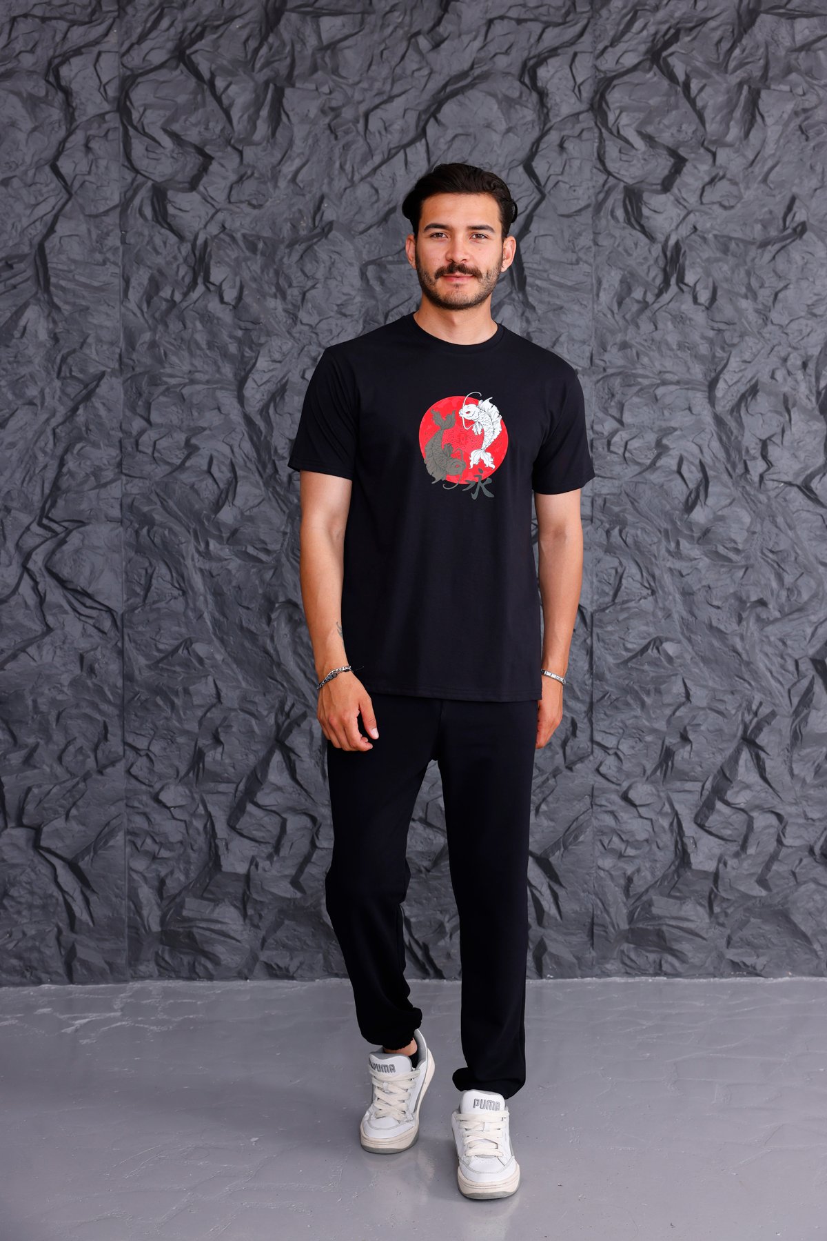 'Ethernity' Basic T-shirt Eşofman Takımı