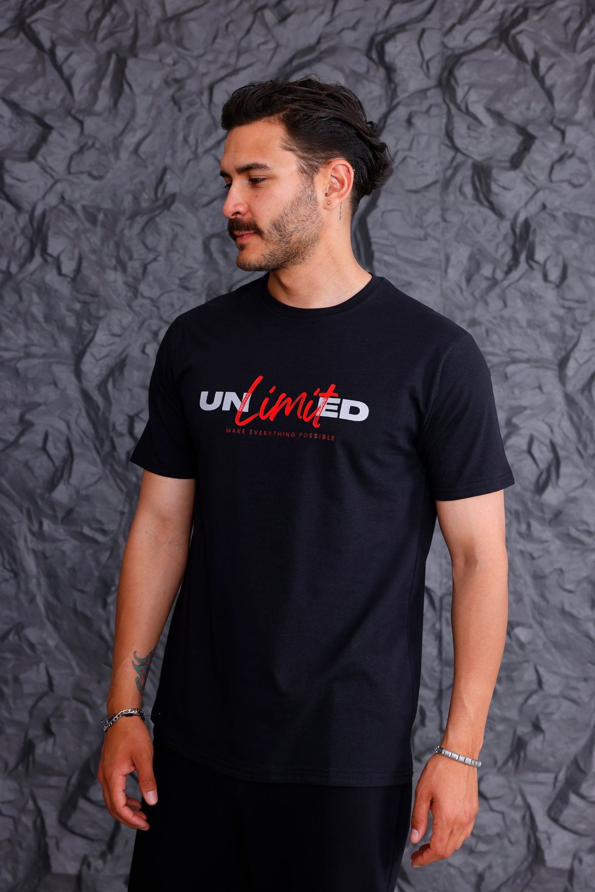 'Unlimited' Basic T-shirt Eşofman Takımı