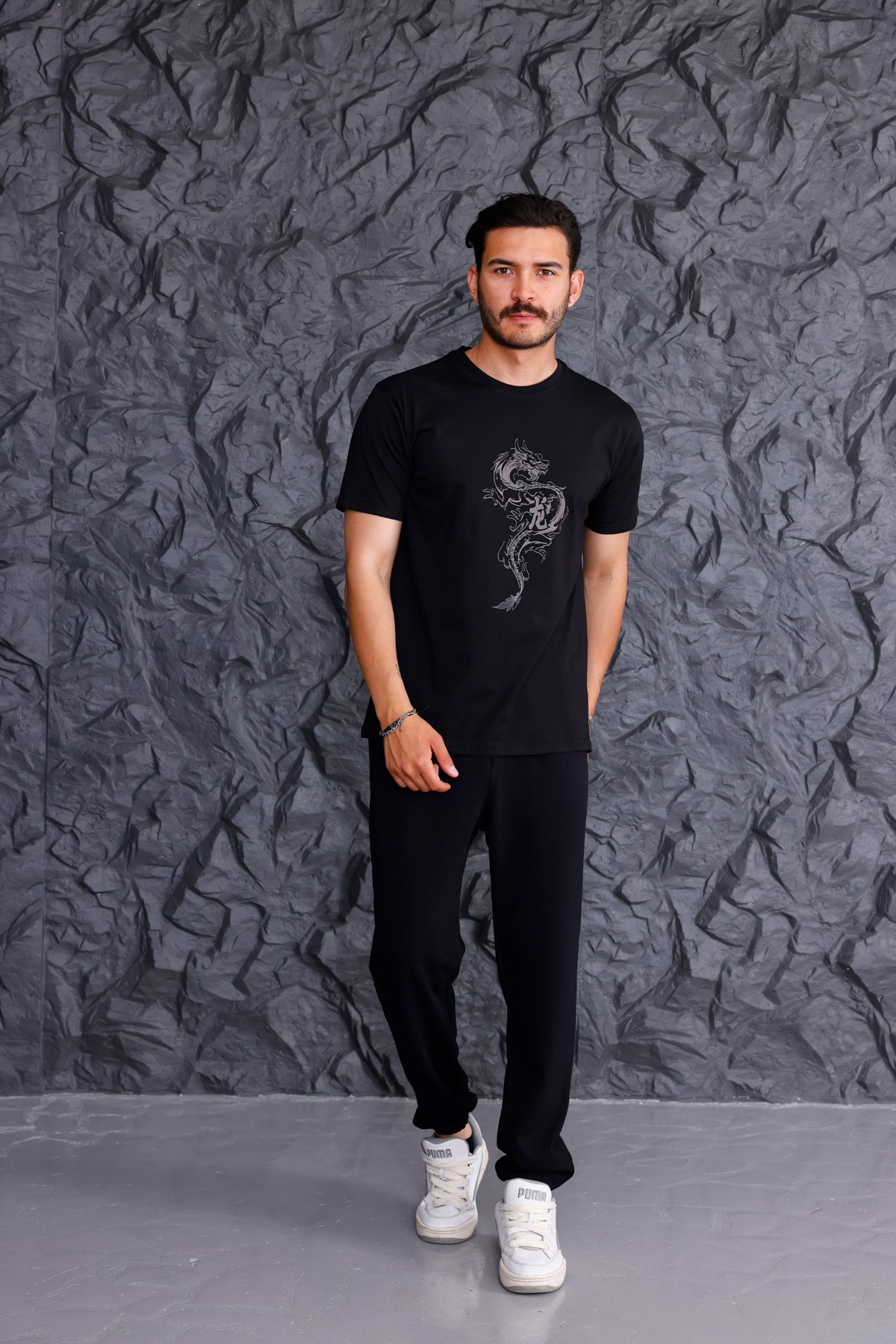 'Dragon' Basic T-shirt Eşofman Takımı