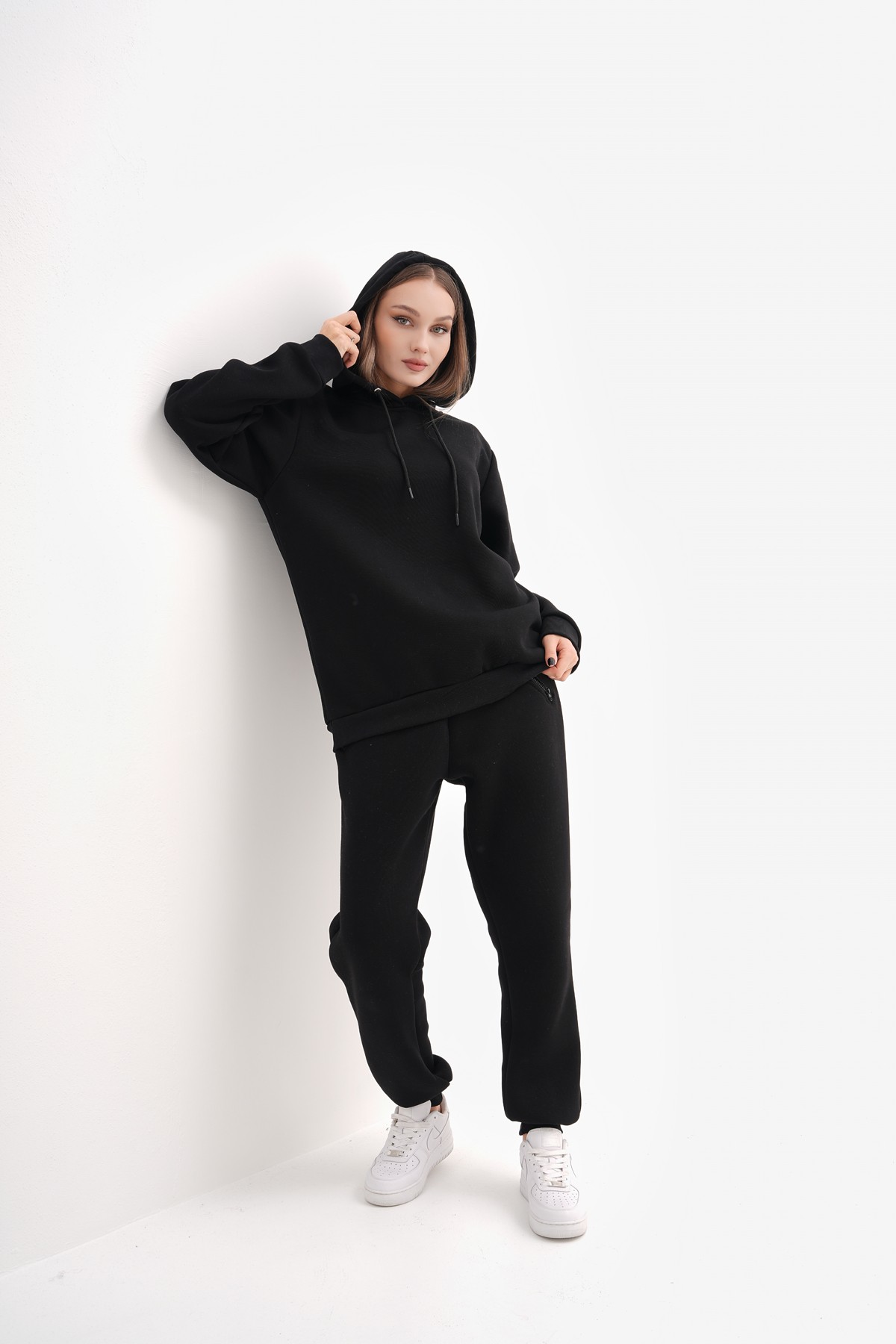 Kapüşonlu Oversize Sweatshirt