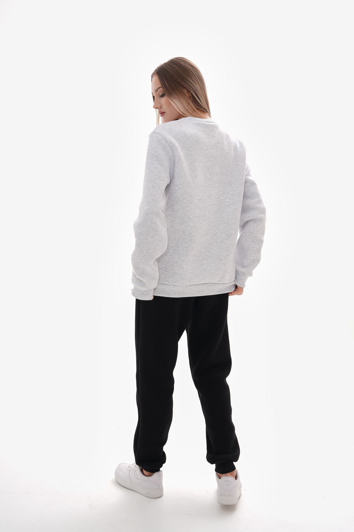 Sıfır Yaka Oversize Sweatshirt