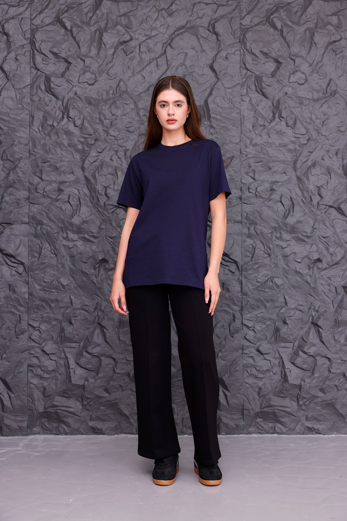 Basic T-shirt Eşofman Takımı - Lacivert