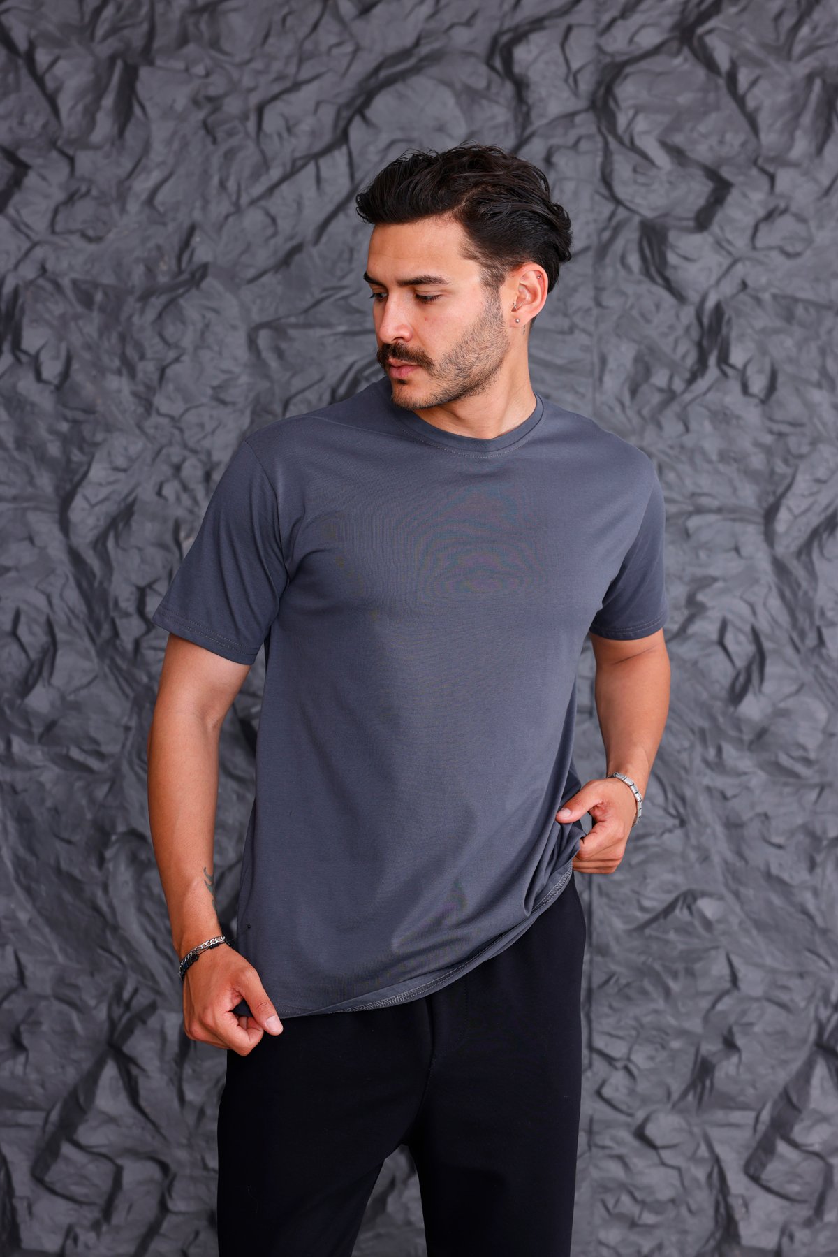 Basic T-shirt - Antrasit