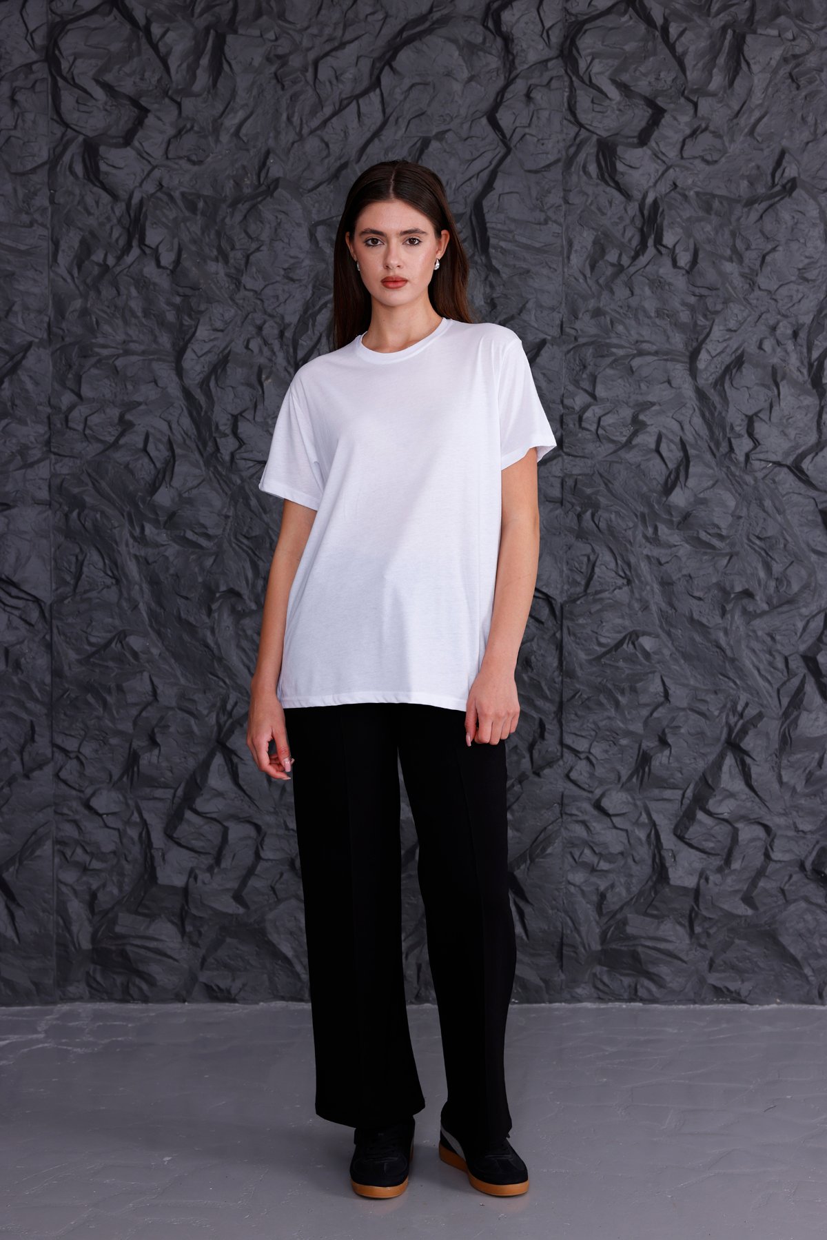 Basic T-shirt Eşofman Takımı - Beyaz