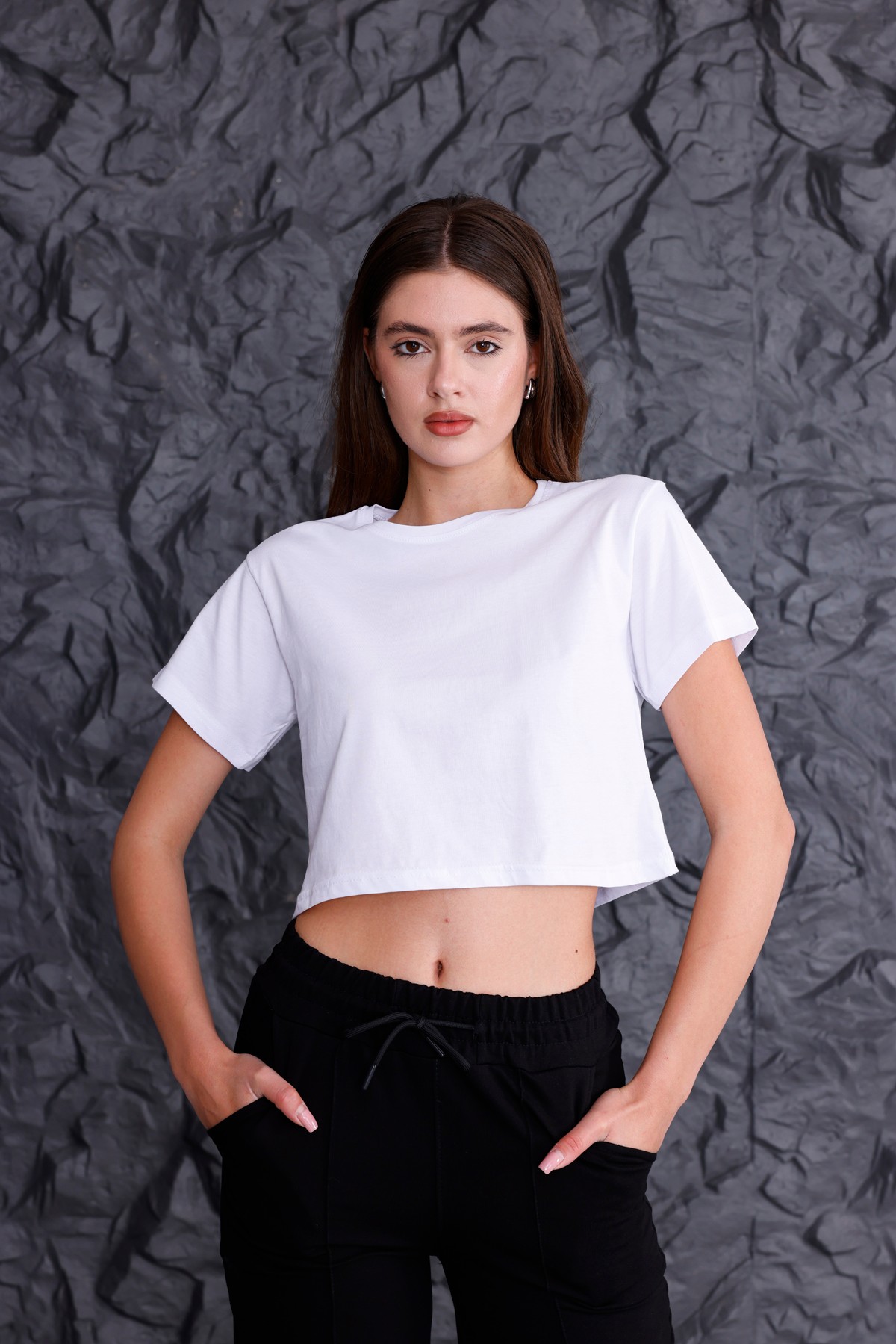 Crop T-shirt - Beyaz