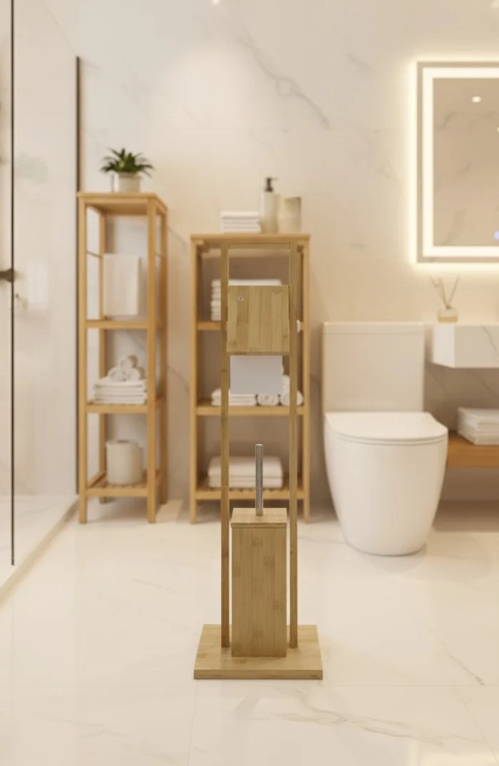 Bambu Tuvalet Kağıtlık Fırçalığı