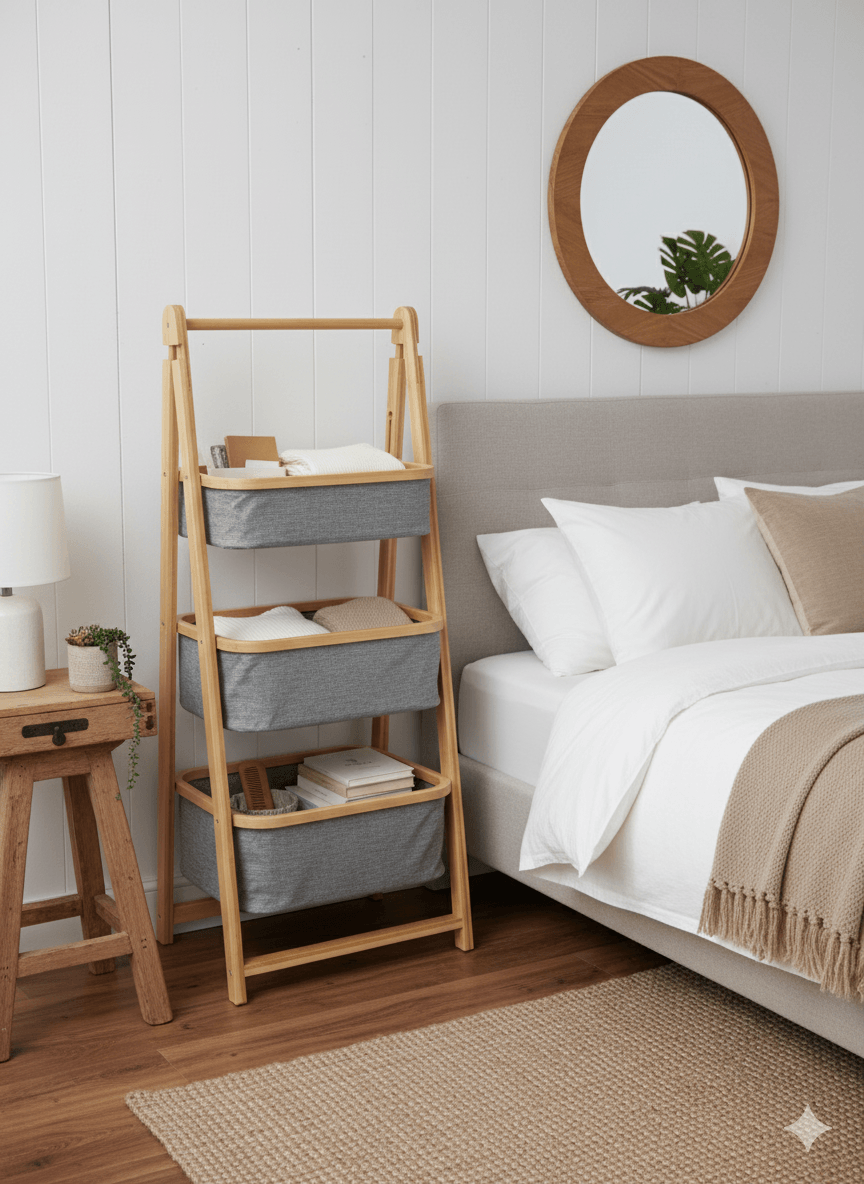 Bambu 3 Katlı Dekoratif  Organizer 