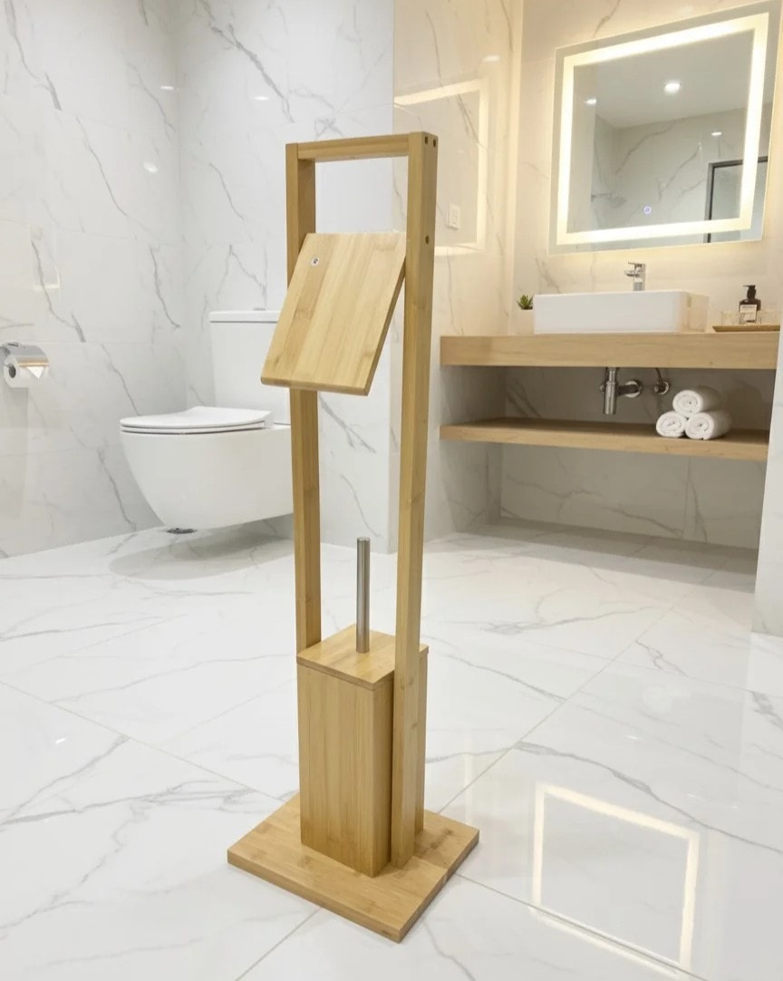 Bambu Tuvalet Kağıtlık Fırçalığı