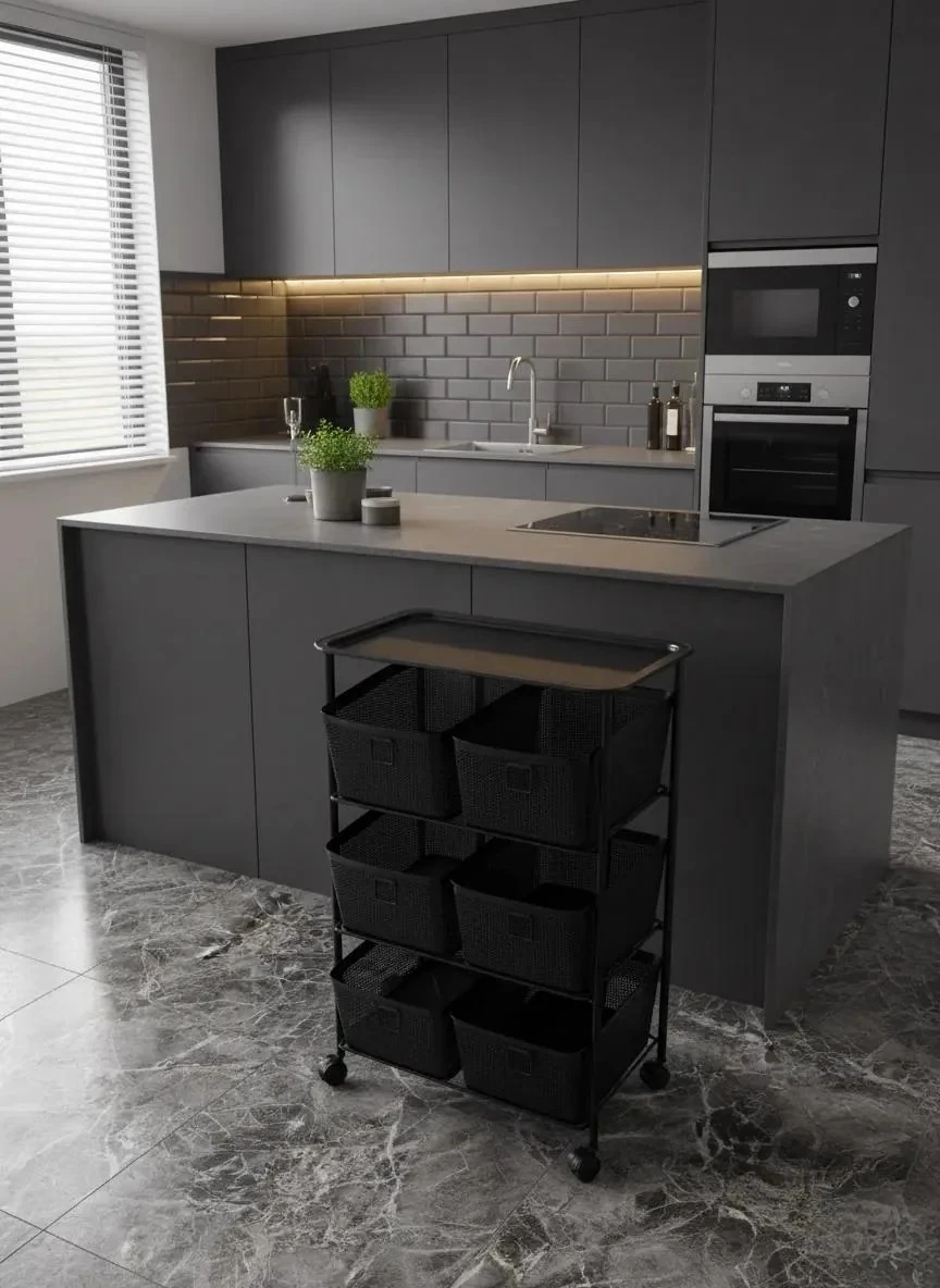 Metal Organizer Sebzelik Eğimli Hazneli 