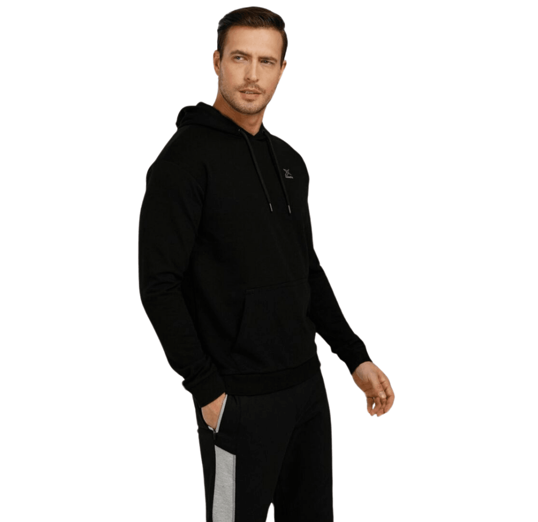 KİNETİX CRF SİYAH KAPŞONLU SWEATSHIRT