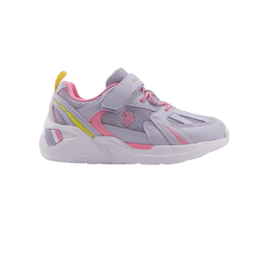 US POLO ASSN AKITA LİLA PEMBE SARI ÇOCUK SNEAKER