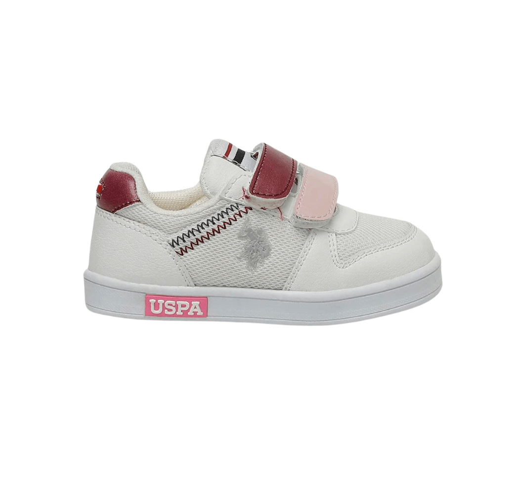 US POLO ASSN CASSERA BEYAZ VİŞNE ÇOCUK SNEAKER