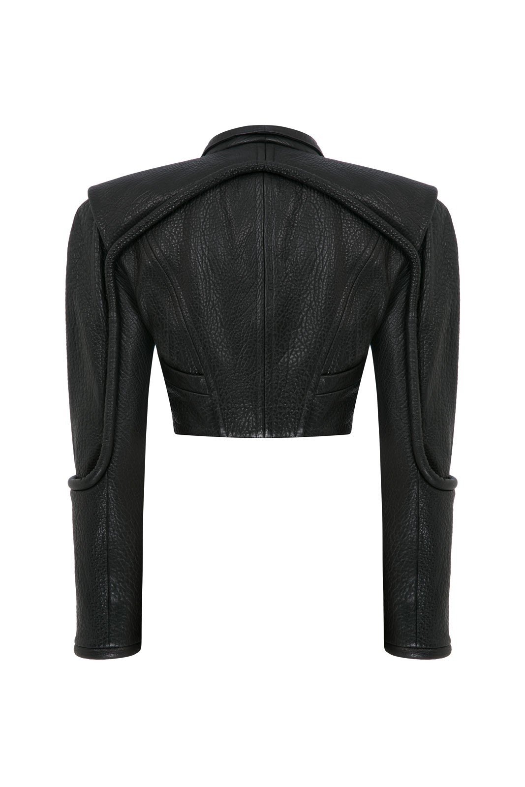 Phage Crop Jacket In Calfskin