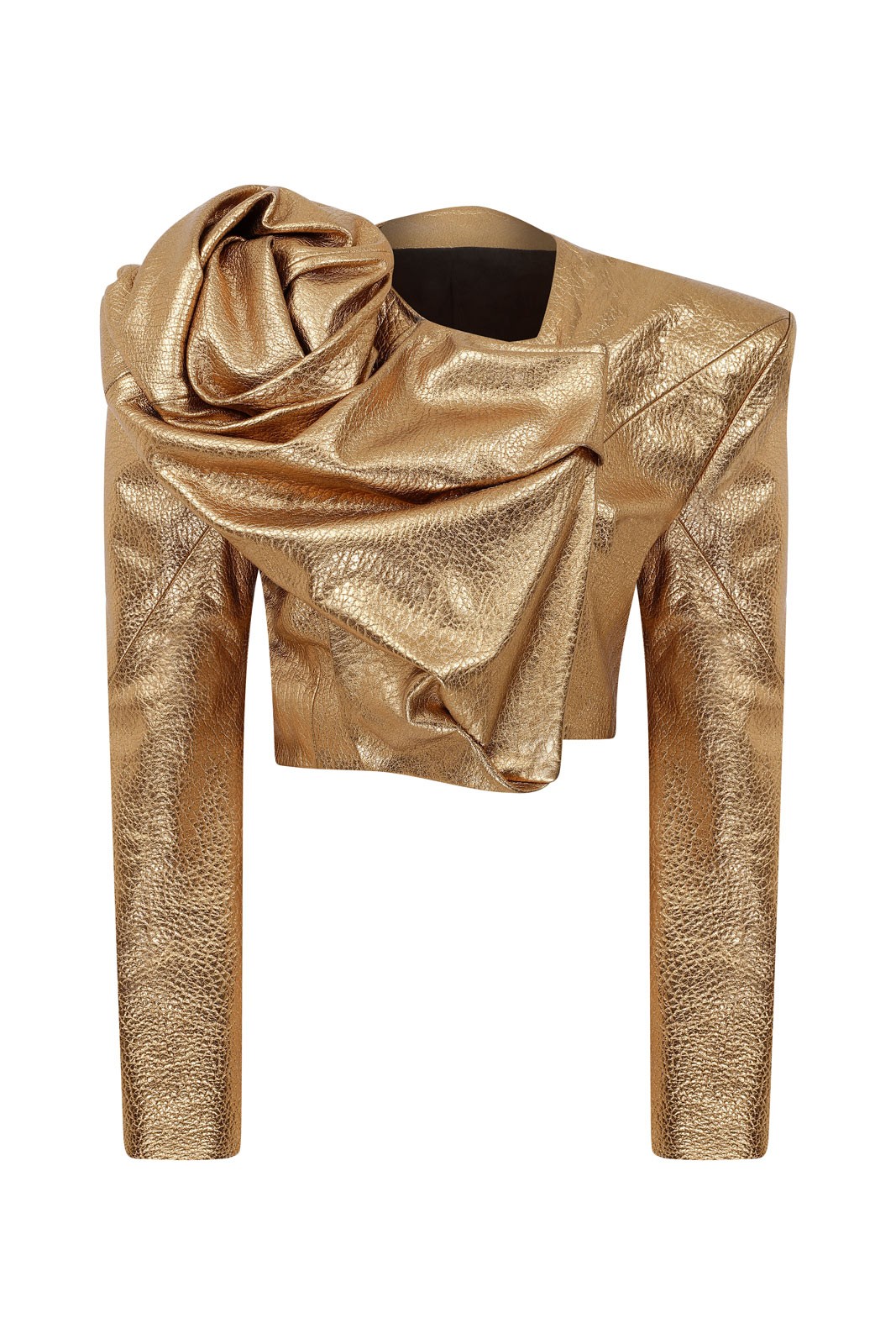 Gold Tornedo Crop Jacket