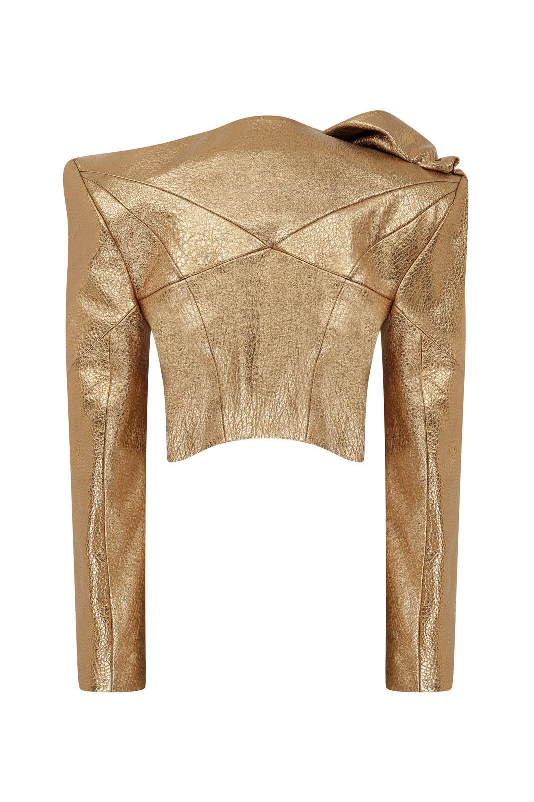 Gold Tornedo Crop Jacket