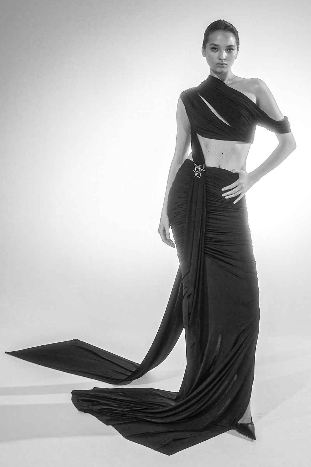 Draped Jersey Gown