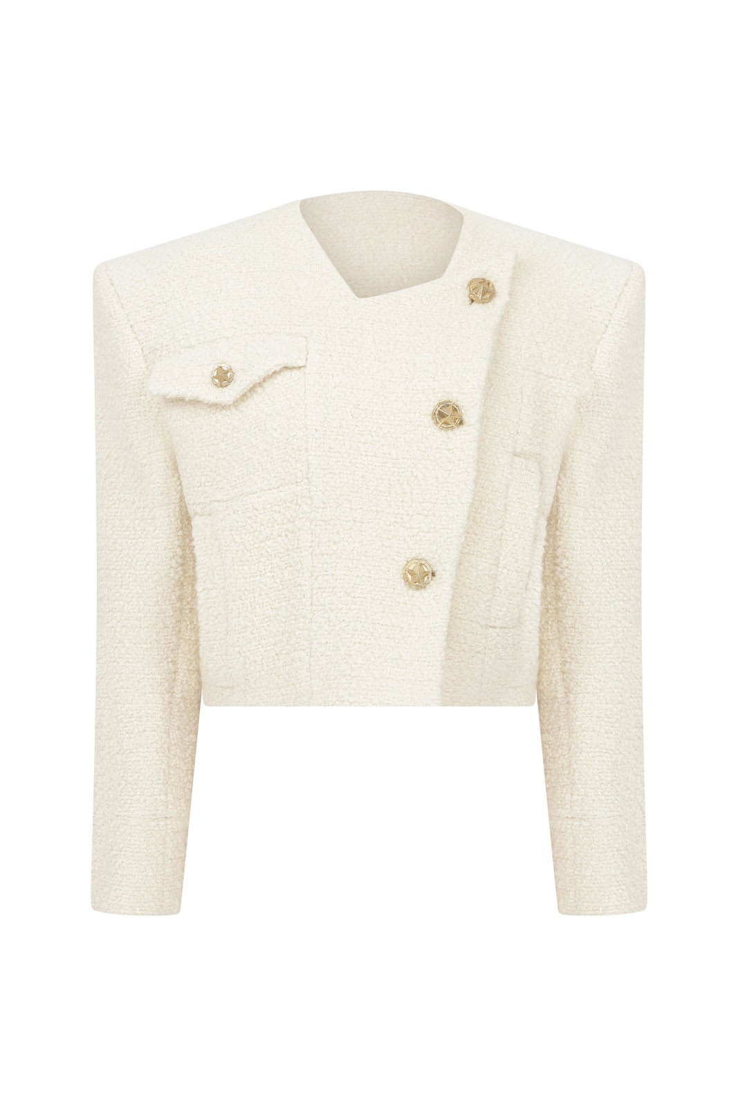 Lana Vergine Crop Jacket