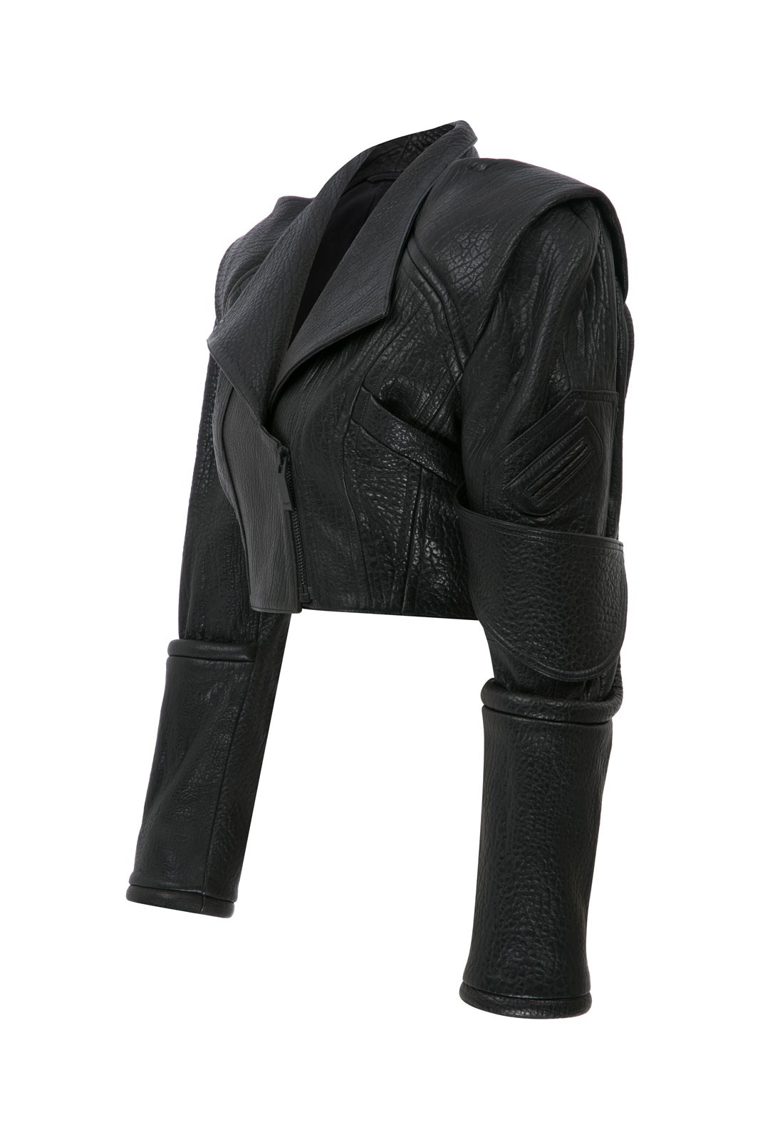 Phage Crop Jacket In Calfskin