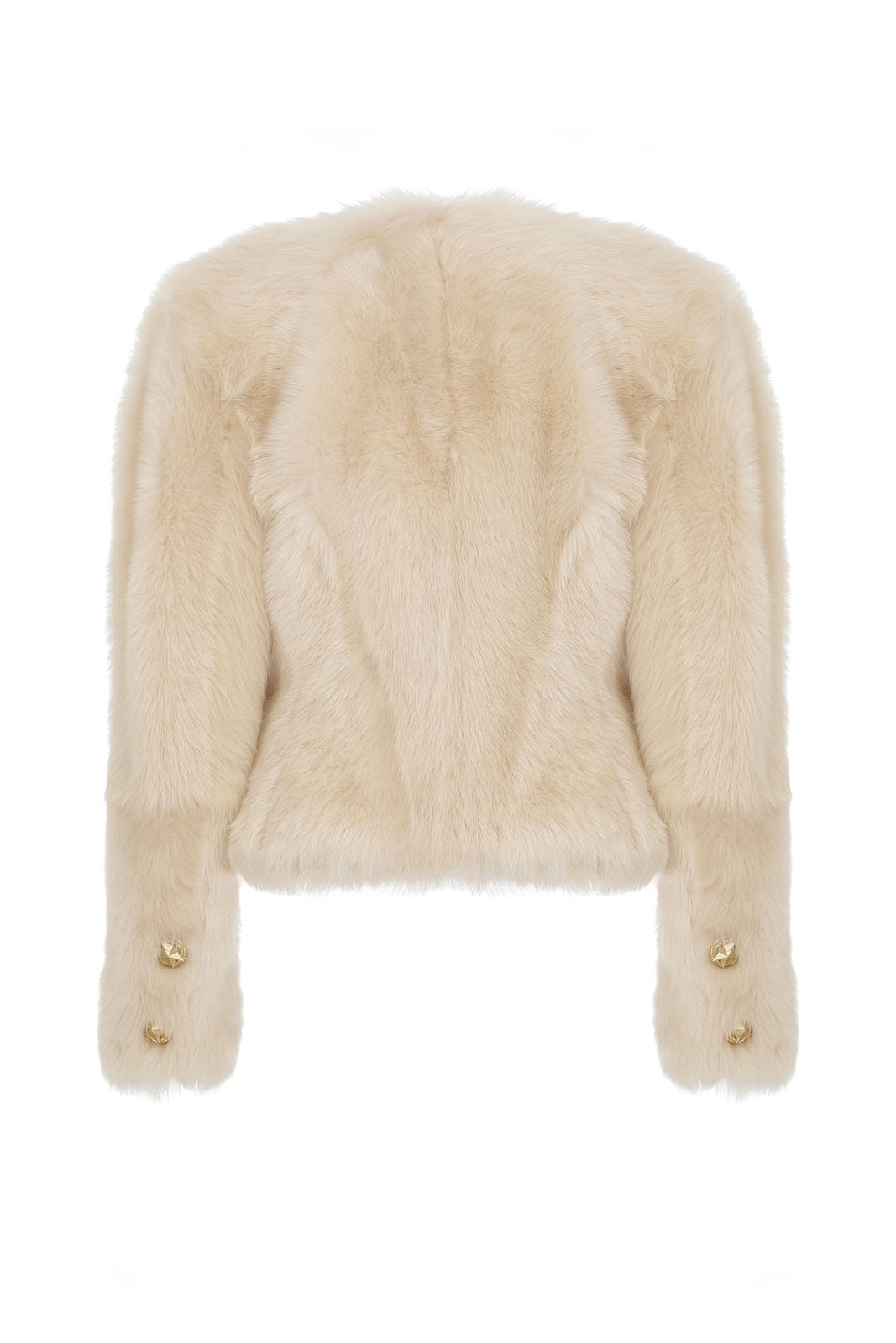 Shorts Shag Shearling Coat In Butter