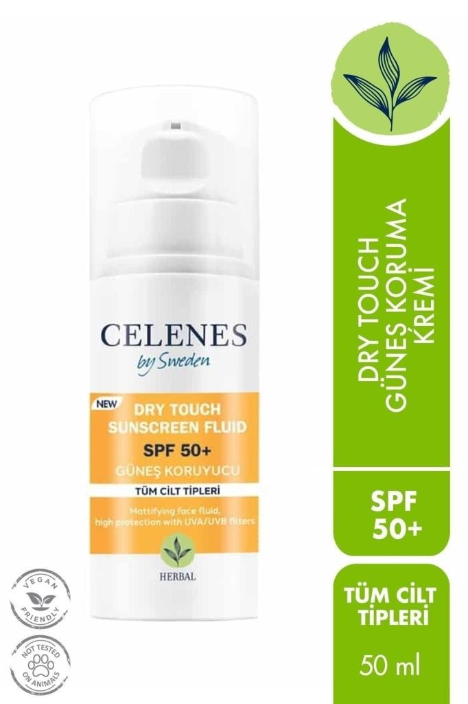 Celenes Herbal Güneş Koruyucu Dry Touch 50 SPF 50 ml