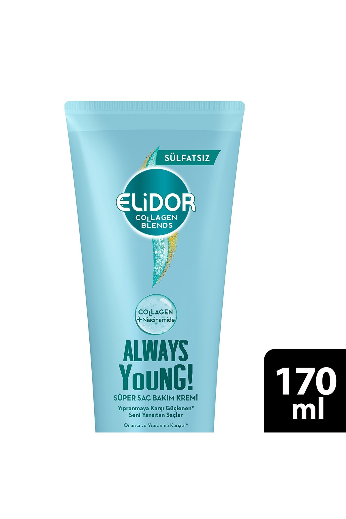 Elidor Collagen Blends Alw ays Young Onarıcı Ve Yıpranma Karşıtı Süper Saç Bakım Kremi 170 ml