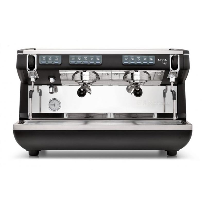 Nuova Simonelli Appia Life Tall Cup Tam Otomatik Espresso Kahve Makinesi, 2 Gruplu, Siyah