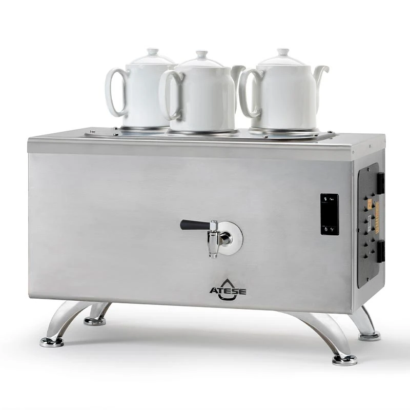 Ateşe Efes Dijital 2,3 Demlik Çay Kazanı, Elektrikli - Inox