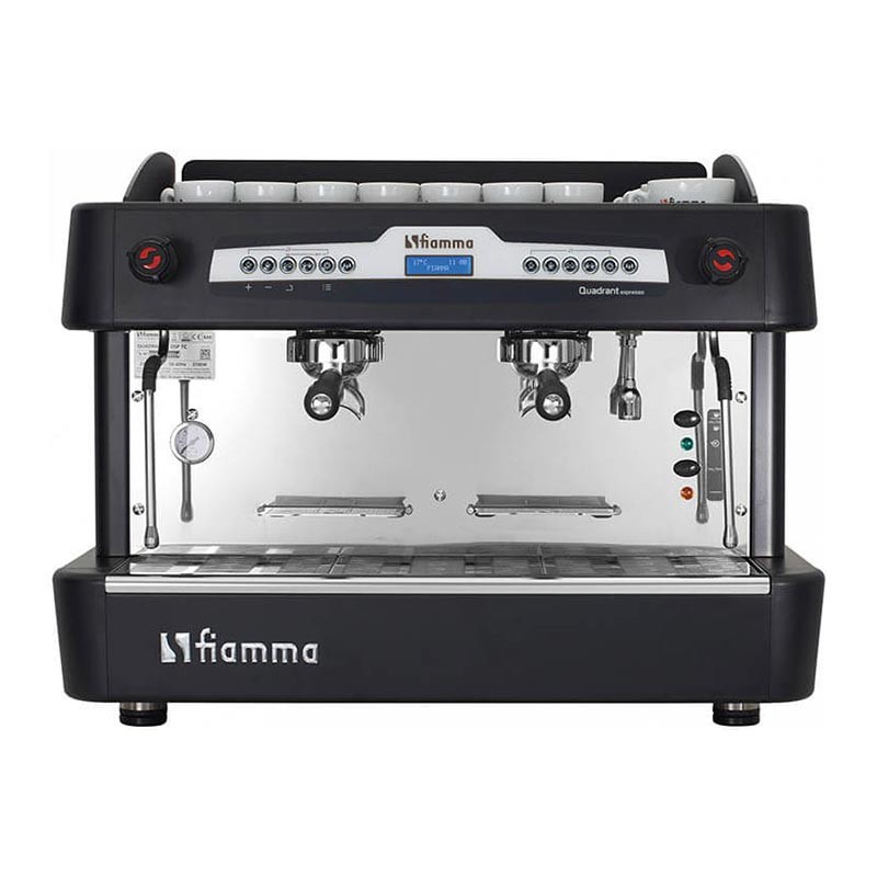 Fiamma Quadrant 2 DSP TC Espresso Kahve Makinesi, 2 Gruplu, Siyah