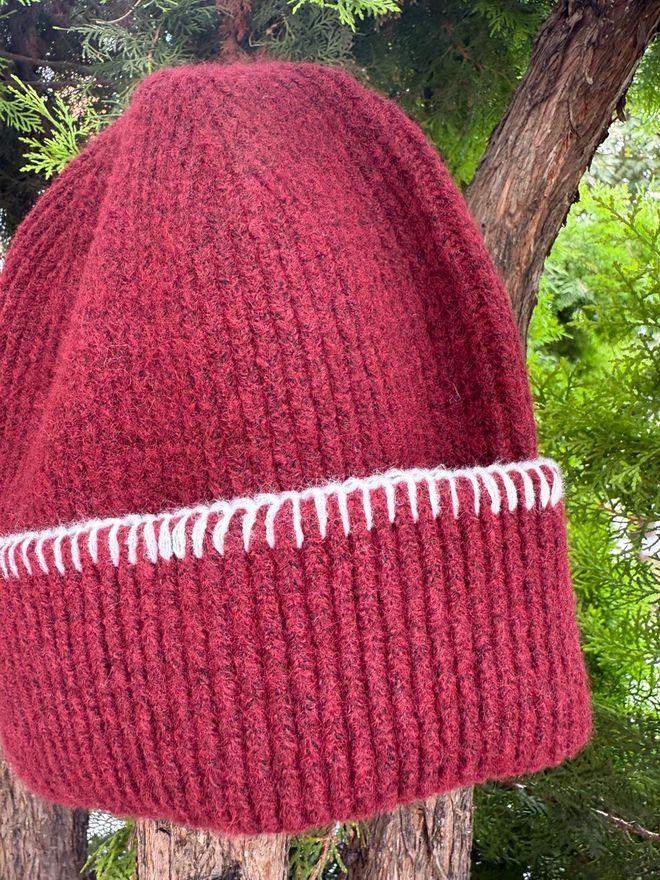 Bordo Bere - Gündelik Spor Giyim Sokak Tarzı