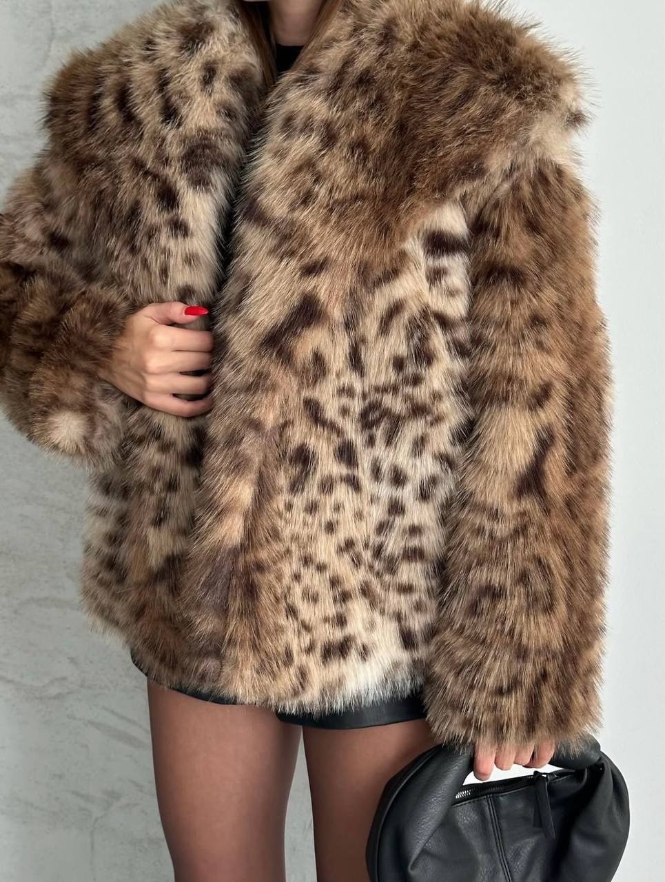 Leopar Desen İthal Kürk 