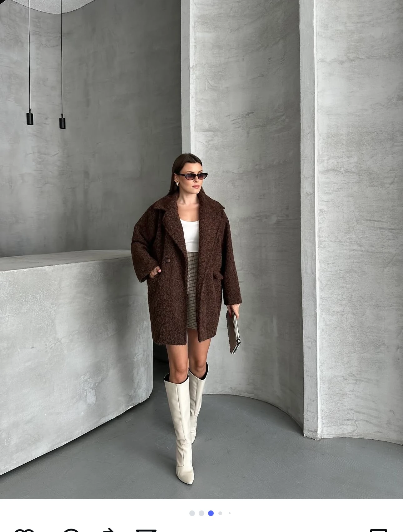 Düğmeli Geniş Kalıp Kaban