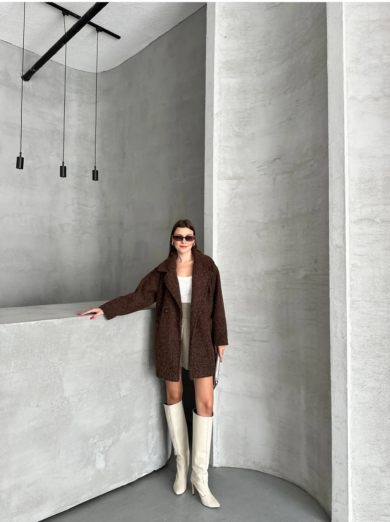 Düğmeli Geniş Kalıp Kaban