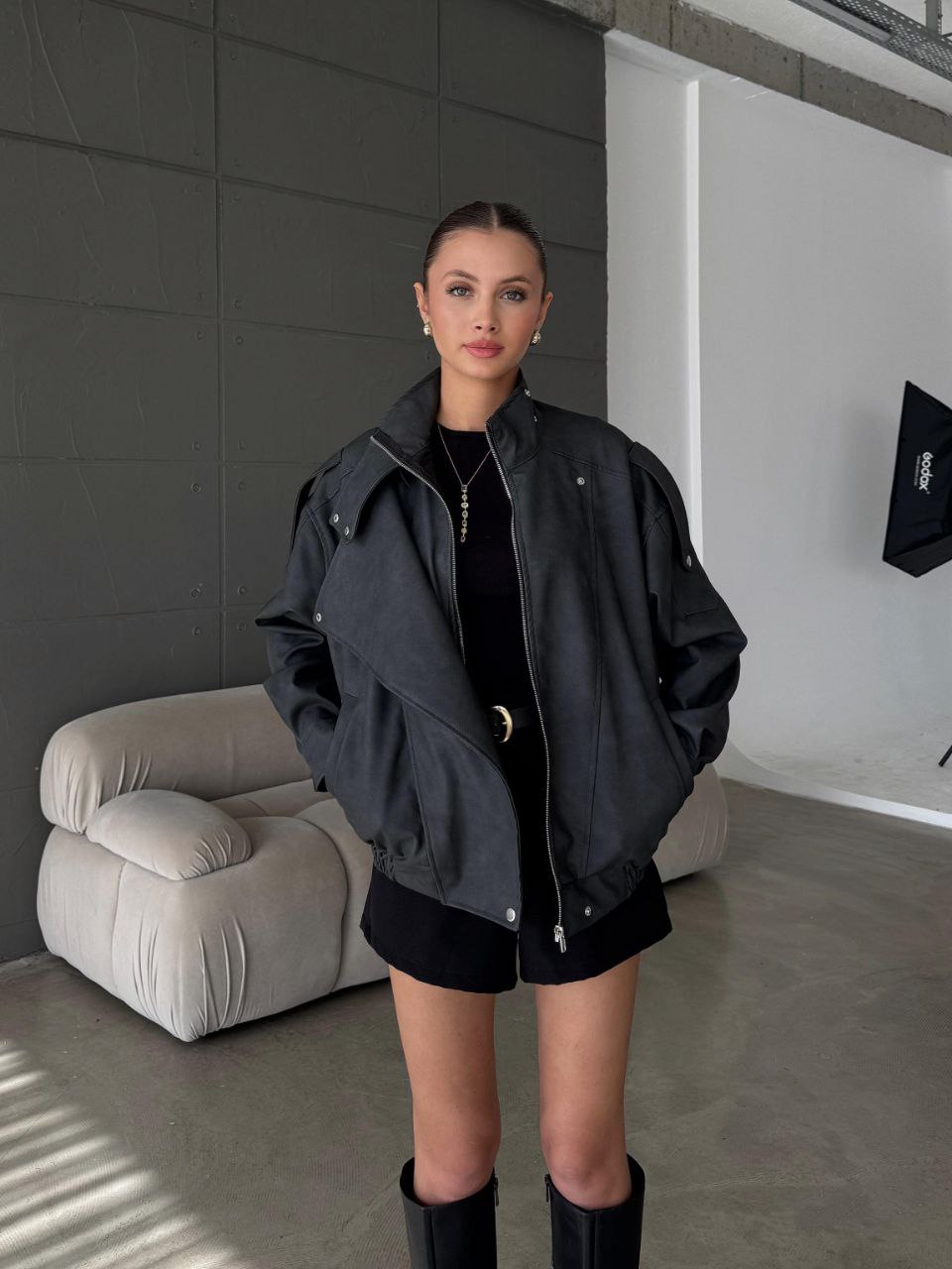 Marka Muadili (YSL) Oversize Nubuk Mont