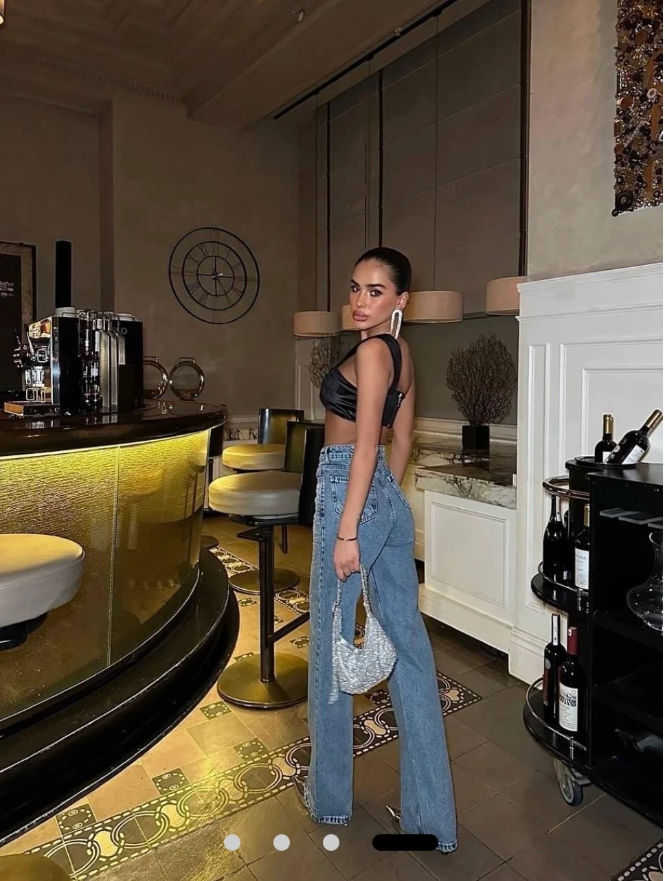 Taş Detaylı Kot Pantolon