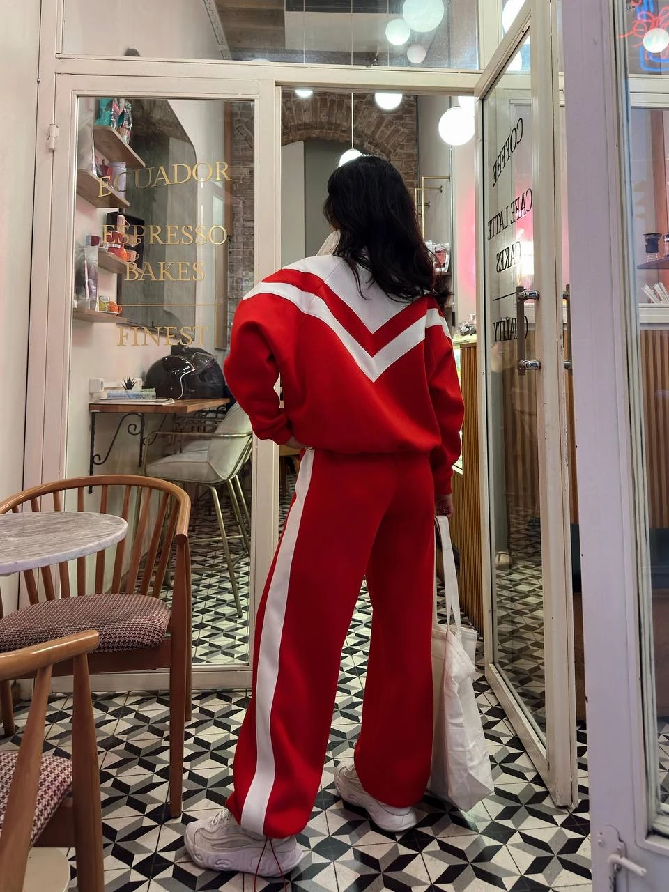 Şerit Detaylı Şardonlu Takım