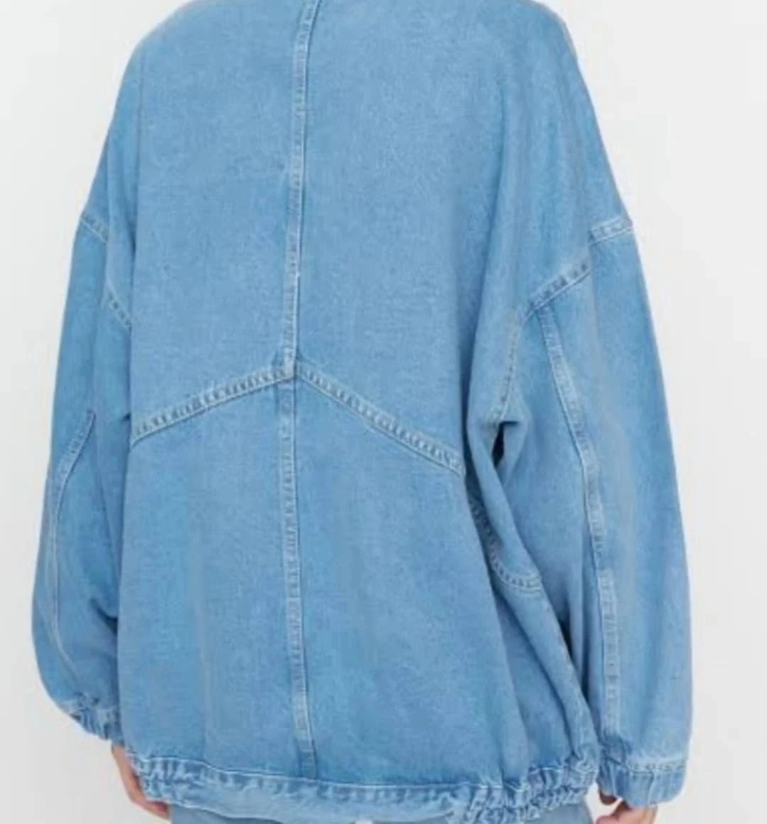 Denim oversize ceket