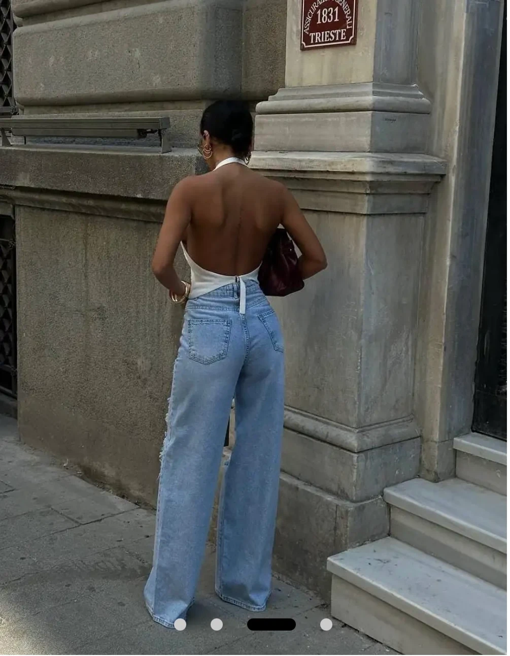 Tasarım Dantel Detaylı Kot Pantolon