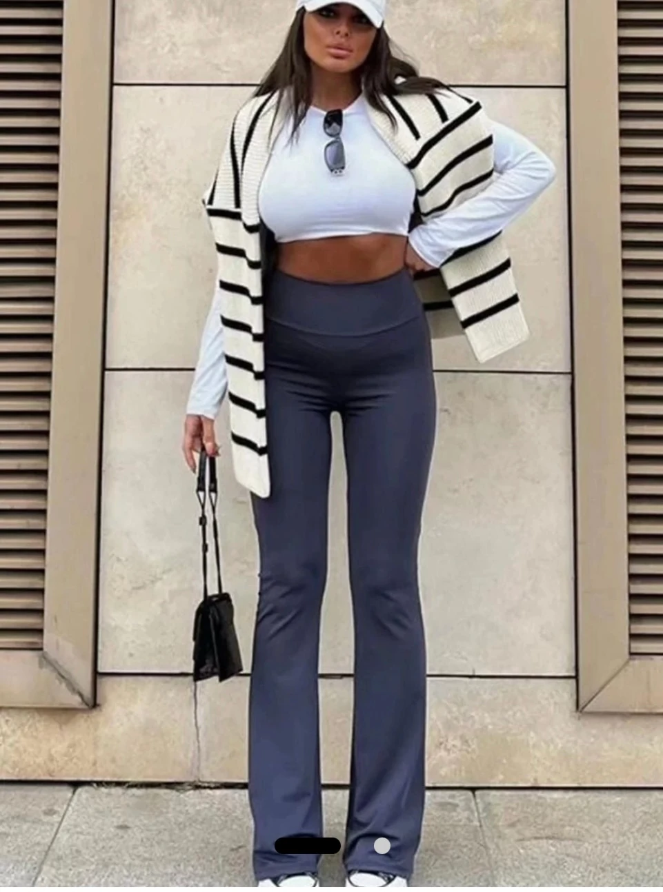 İspanyol Paça Tayt Pantolon - bej