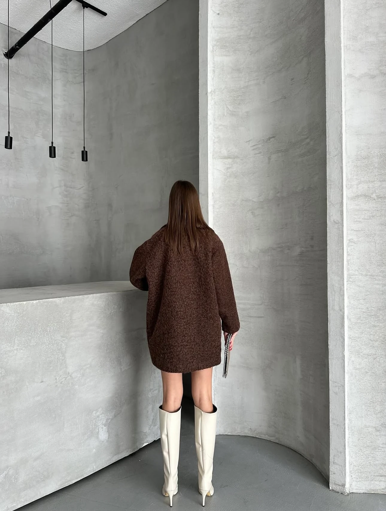 Düğmeli Geniş Kalıp Kaban