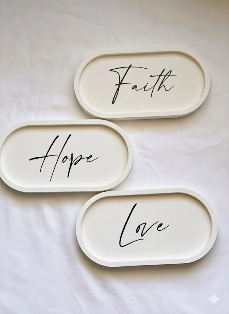 Motto / İsimli Takı tabağı 