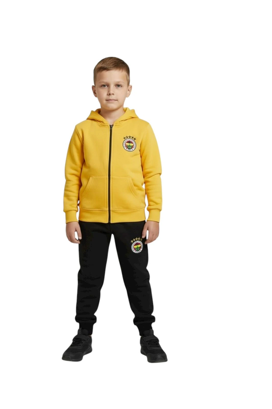 FENERBAHÇE TARAFTAR FERMUARLI EŞOFMAN TAKIM - Sarı