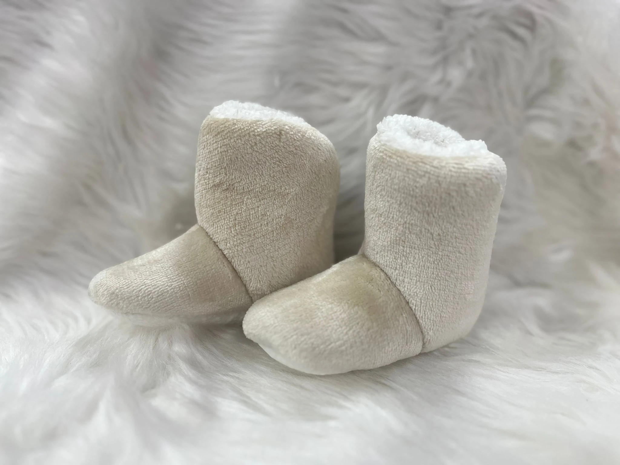 0-6 AYLIK PANDUF AYAKABI - Krem