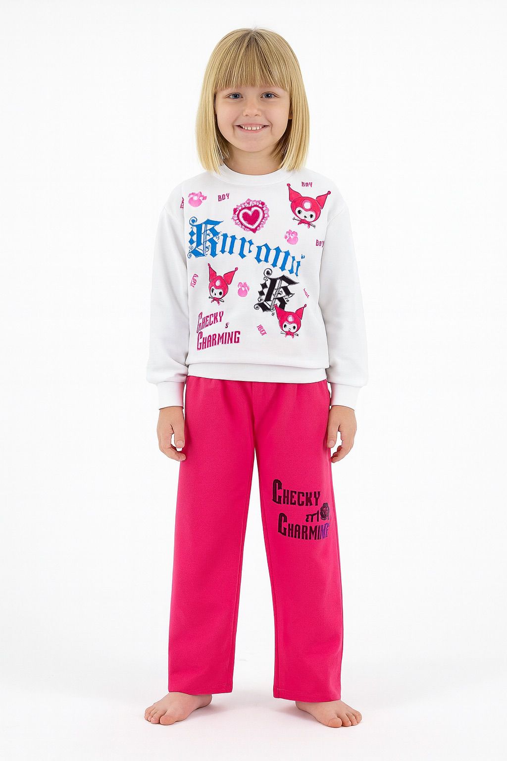 KUROMİ BASKILI MEVSİMLİK KIZ TAKIMI