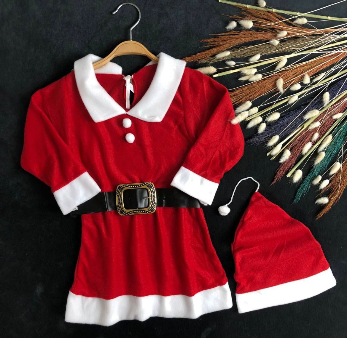 KIZ ÇOCUK YILBAŞI KOSTÜMÜ NOEL ELBİSE